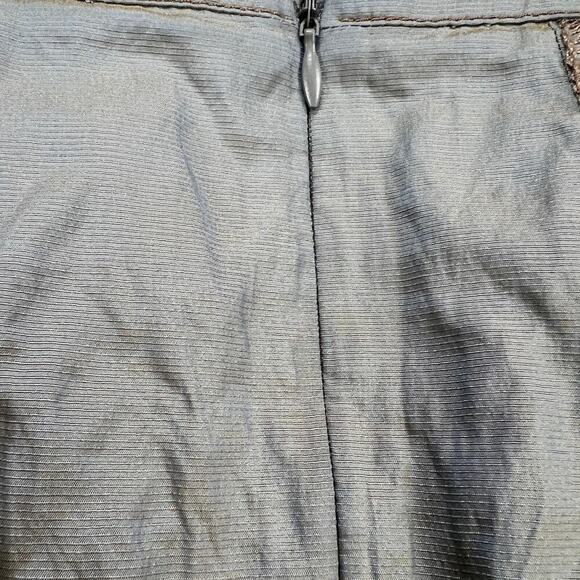 Taifun Collection Iridescent Taffeta Midi A-Line Skirt Sage-Olive Green Size XL - Picture 11 of 12